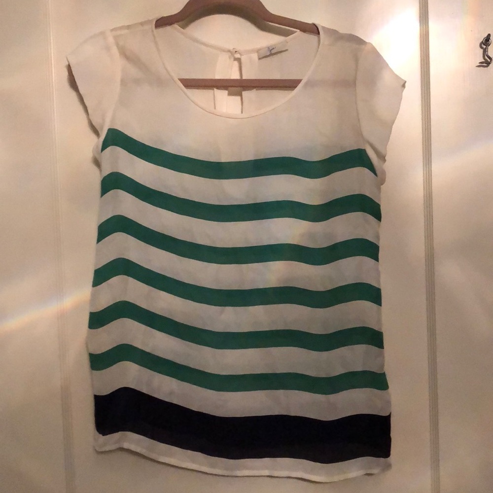 Shear striped shirt